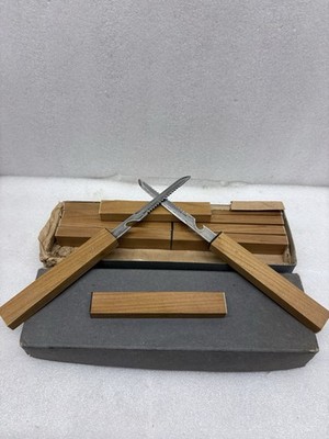 12x Vintage Floating Fish Knife Stainless Steel Japan Top Condition