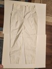 A.L.C. Diego Women's High Belted Waist Crop Pants In Gesso White Pleated size 8 — photo 1