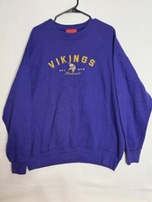 Vintage Minnesota Vikings Sweatshirt Mens XL Purple 90s NFL Football USA