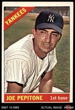 1966 Topps #79 Joe Pepitone Yankees 4 - VG/EX