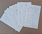 5 Civil War Documents 26th Mass Vol. Dickerman Co. @ Fort JACKSON Louisiana 1862