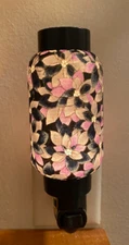 Oriental Japanese Purple flower Washi wall plug-in Night Light Gift home decor’!