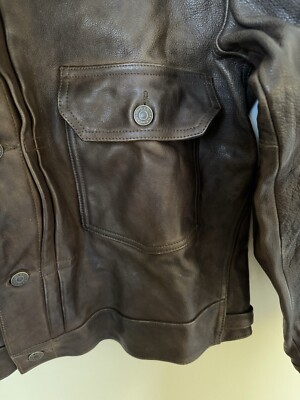 ジャケット・アウター RRL LIMITED EDITION TYPE1 LEATHER JACKET RRL Double RL Ralph Lauren Limited Edition Type 1 Buffalo