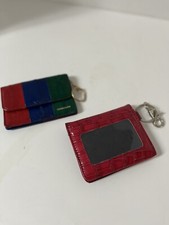 GENUINE EEL SKIN Bifold Credit Business Card id Holder Case Wallet Plus 2nd Case