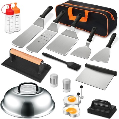 18PC Griddle Accessories Flat Top Grill Accessories Set for Blackstone Camp Chef