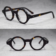 Vintage Small Round Reading Glasses Acetate Hand Made Unisex 50 75 100 150 175