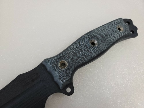 Busse Combat Original Hell Razor Hellrazor, All Blue, Custom Shop Micarta, INFI - Picture 4 of 5