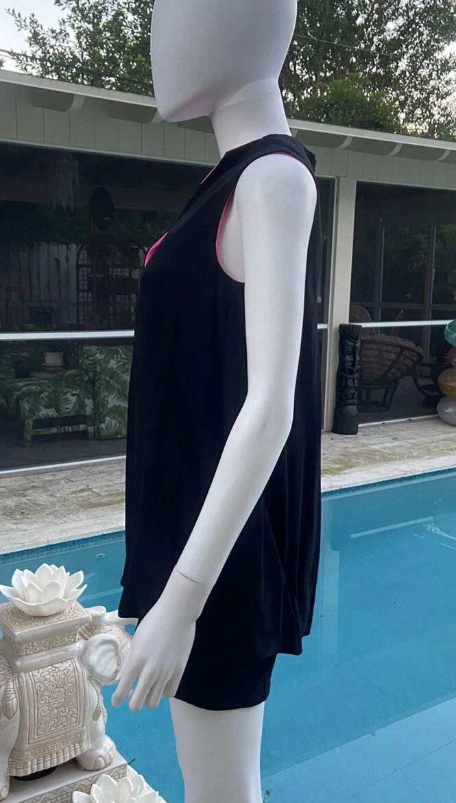 Abito vintage Alexander McQueen nero e rosa 40