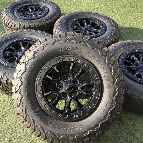 17 JEEP WRANGLER BEADLOCK GLADIATOR RUBICON 392 RIMS TIRES NEW BLACK
