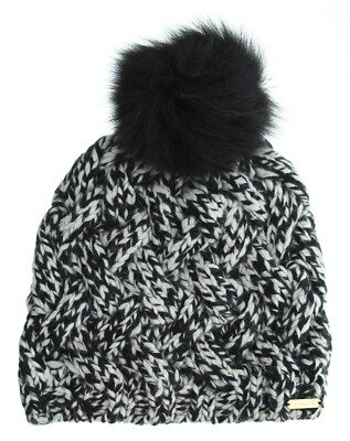 Coach Winter Beanie Hat, Women's Cashmere Wool Chunky Knit Pom Pom Cap, $168