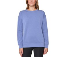 NWT MONDETTA LADIES' JACARANDA PURPLE SCUBA LONG SLEEVE CREWNECK KNIT SZ XL E569