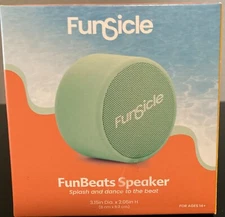 *NEW* Funsicle Fresh Mint Green FunBeats Bluetooth Speaker, Waterproof!