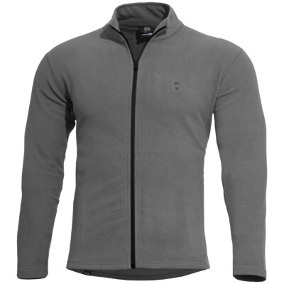 TAC MAVEN ELK Fleecepullover Herren Sweatshirt Leicht Wolf Grey / Schwarz