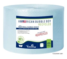 Recycled Grade - 12" Small (1/8) American Bubble Boy Bubble Wrap- 350 Square fee