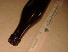 c1900 Embossed Rockford Illinois IL Amber Soda Beer Bottle Rockford Brewing Co — photo 8