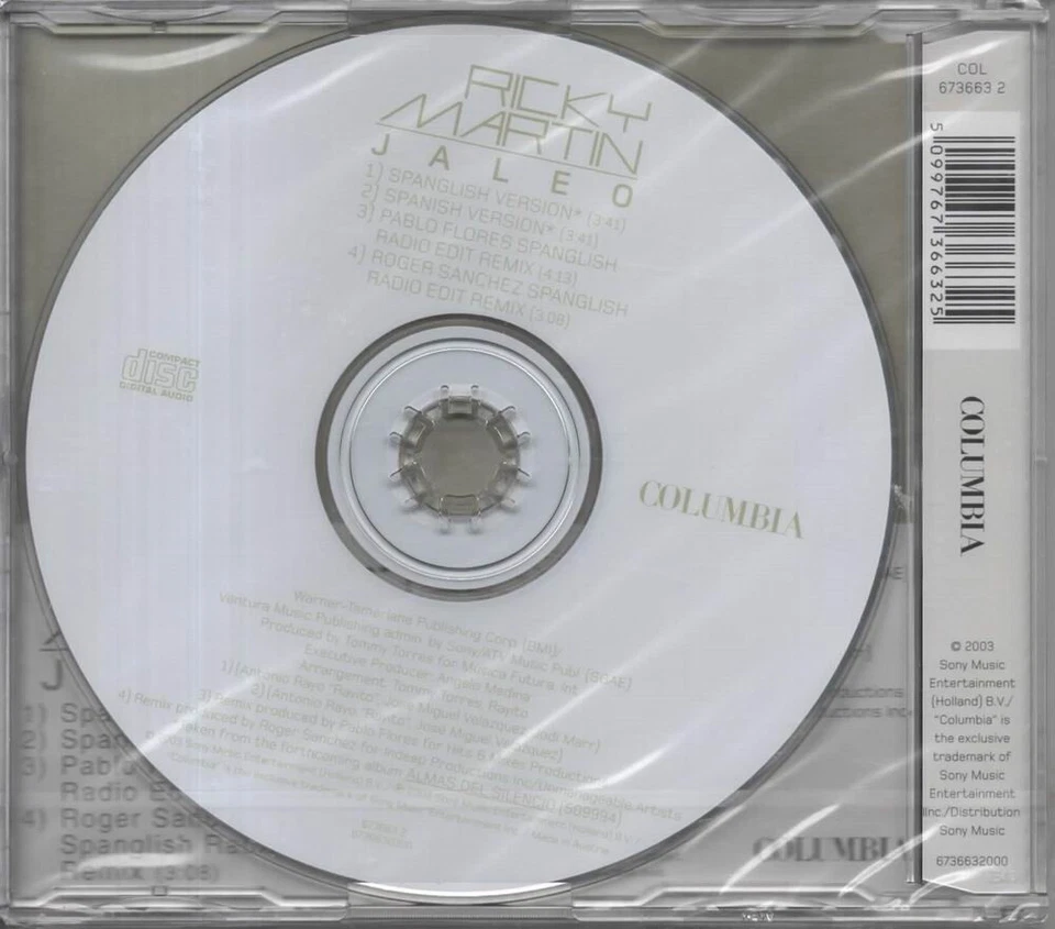Ricky Martin Jaleo Maxi CD NEU Spanglish Version Pablo Flores Spanglish - Bild 2 von 2
