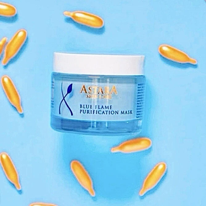 Astara 蓝色火焰净化面膜,有机、抗皱和痤疮治疗 — 第 4/4 张图片