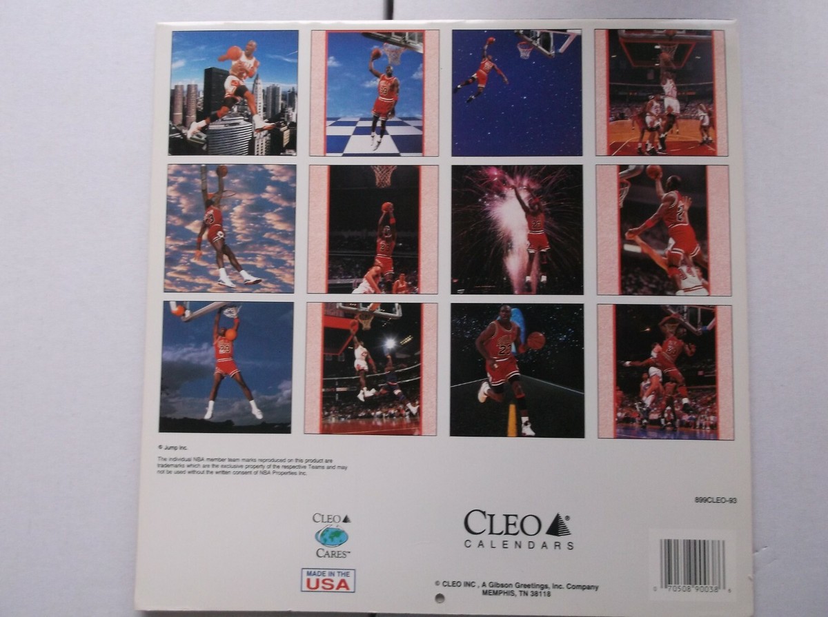 Cleo 1993 16-Month MICHAEL JORDAN Calendar Chicago Bulls | eBay