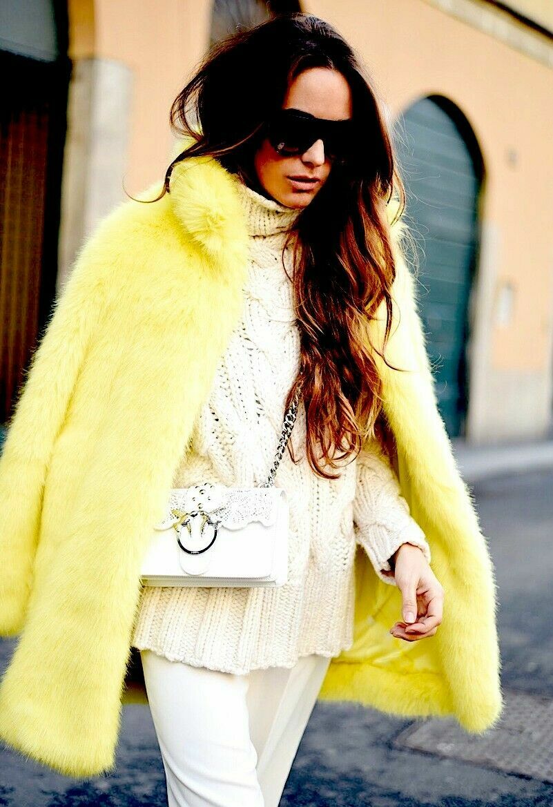 ALTRA ZARA GIACCA INVERNALE MORBIDA E CALDA PELLICCIA SINTETICA GIACCA BLAZER COAT TAGLIA M nuova