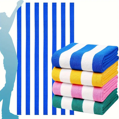 4pcs Extra Large Beach Towels for Women - Soft, Lightweight & Quick-Dry