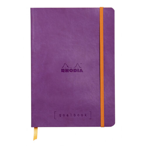 Rhodia Goalbook Journal - Violet - Grille à points - Taille A5 - 5,75 x 8,25 NEUF R117750 - Photo 1/5