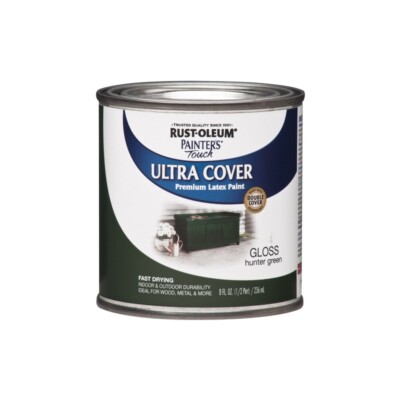 Rust-Oleum Painters Touch Gloss Hunter Green Ultra Cover Premium Latex Paint 8oz