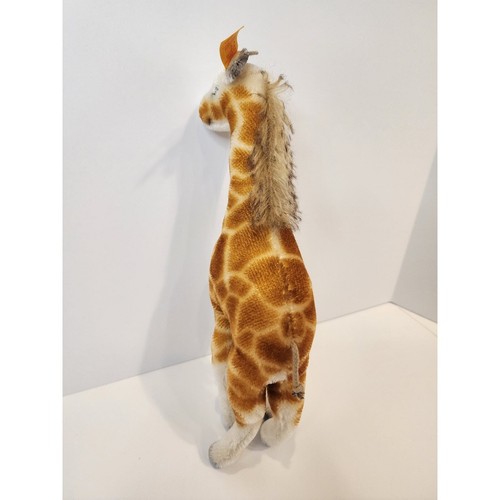 Steiff 12" Yellow Ear Tag Airbrushed Giraffe - Damaged missing right ear / horn - Picture 7 of 12