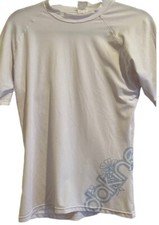Dakine Women's Waterwoman Short Sleeve Rash Gaurd UV Protection Med White