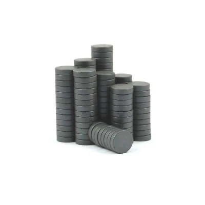 GUY'S MAGNETS Small 12mm x 3mm stronger ferrite disc magnets C8 100 pcs DIY Fridge Magnets