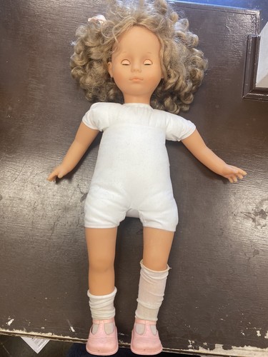 Famosa 20" Doll Cloth Vinyl Strawberry Blonde Hair Brown Sleep Eye Made in Spain - Picture 5 of 19