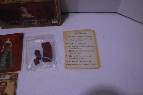 Love Letter: Court the Royal Princess of Tempest Card Game 100% Complete AEG - Picture 3 of 9