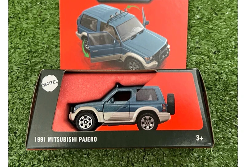 Matchbox 1991 Mitsubishi Pajero Blue Moving Parts 2025 (In