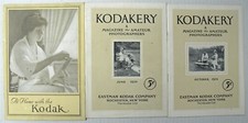 Eastman Kodak Kodakery Magazine For Amateur Picture Makers 1924 - 3 Issues