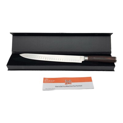 Premium Carving Knife 11inch Ultra Sharp Brisket Knife With Luxurious Pakkawood 