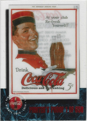 TCS 740 COCA COLA CELS PREMIER EDITION PRINTERS PROOF 1of650 #41