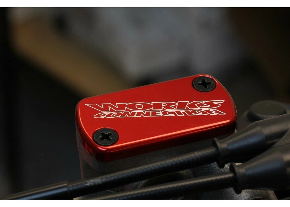 Works Connection 21-005 红色前刹车盖适用于本田 CRF250R/X & CRF450R/X — 第 2/4 张图片