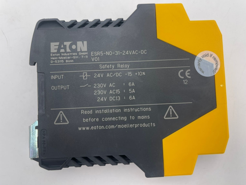 EATON ESR5-NO-31-24VAC-DC Safety Relay Emegency Stop 24V AC / DC - Picture 8 of 10