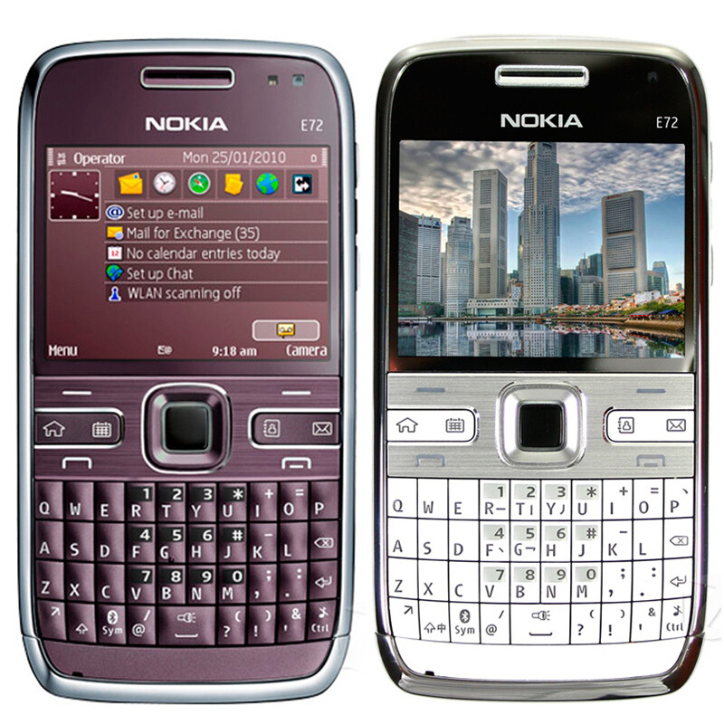Original Nokia E72 5MP 2.36'' Unlocked WiFi Symbian OS JAVA MP3 3G