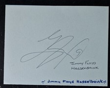JIMMY FLOYD HASSELBAINK autograph - Netherlands Leeds Chelsea Middlesbro Cardiff