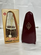 Vintage Wittner Taktell Piccolo Keywound Metronome Ruby-Germany w/ Box