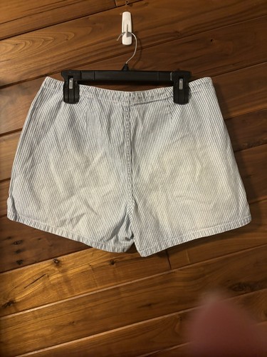 LA blues Size 12 White And Blue Jean Shorts - Picture 2 of 3