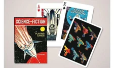 Sci-Fi Art (Fahrenheit 451, Buck Rogers, Flash Gordon, UFO)Playing Cards Piatnik