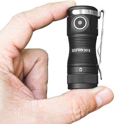 Sofirn SC13 Minil Flashlight Super Bright LED 1300Lm SST40 6000K (Black)