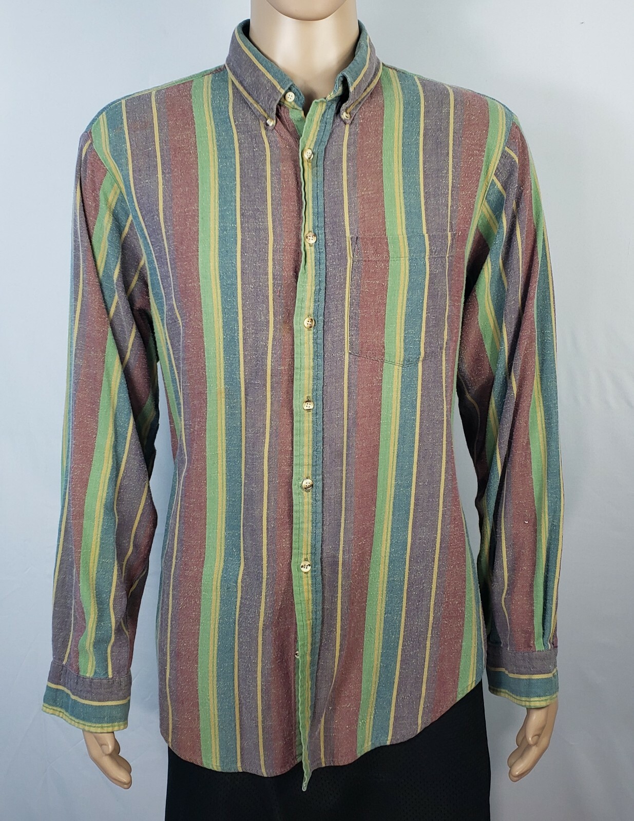 FILA Camicia elegante Savile Row Traditions uomo XL XLarge a righe casual con bottoni