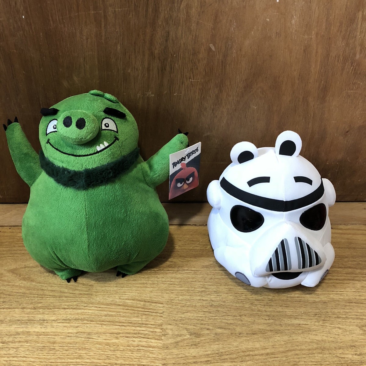 juguetes de peluche Angry Birds nuevos con etiquetas cerdo verde y sin  etiquetas felpa de Star Wars