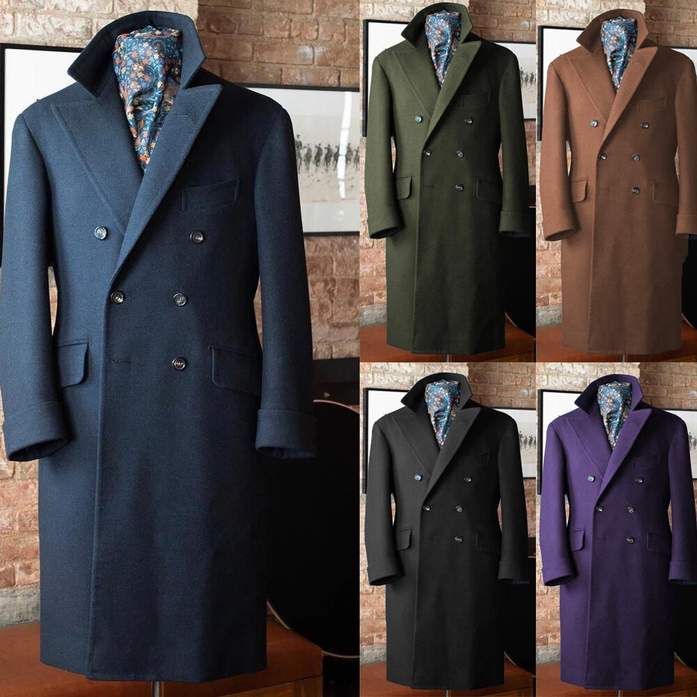ジャケット・アウター pure cashmere double breast Ulster coat Cashmere Boutique: Men's Double Breasted Coat Overcoat