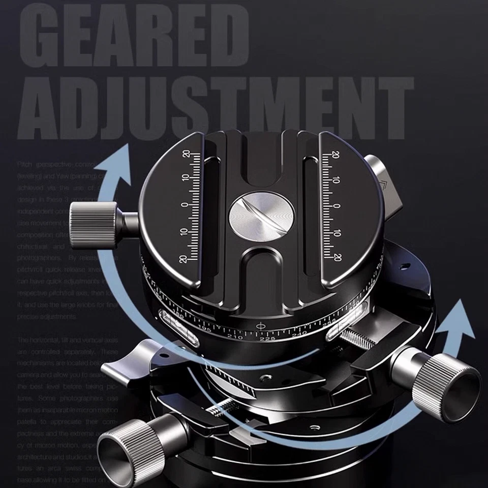 Leofoto G20 3D Geared Head with QR Plate Tripod Head for Camera US STOCK - Image 4 of 4