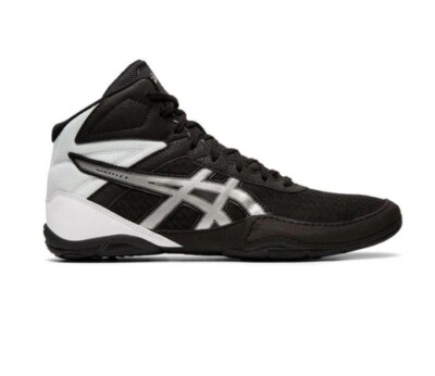 Asics Matflex 6 Wrestling Shoes - Black/Silver  US size 7
