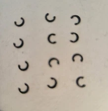 12 New Steel Recoil Spring Retainer C-Clips for Browning Buckmark-Great Deal