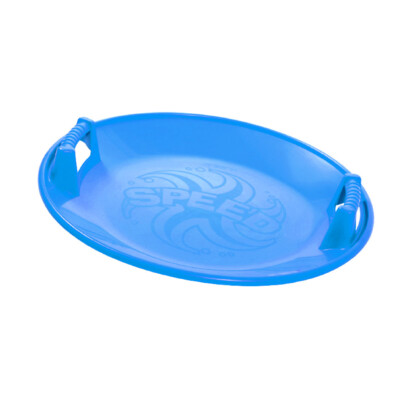 Riesen Rutscher Bob Schlitten Kinderschlitten Schneegleiter blau Kinder Handgrif
